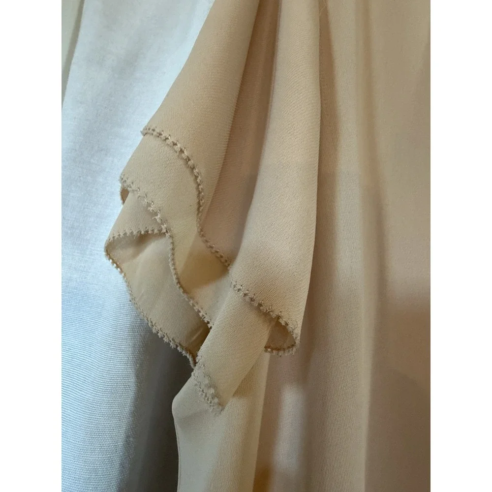 Lands End Summer Blouse Size 16 Soft Pink Woman's Flowy Feminine